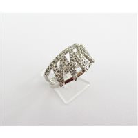 Anillo Damiata Gioielli Mujer in Oro blanco Zircone 980/102/4-D199 - 980/102/4-D199